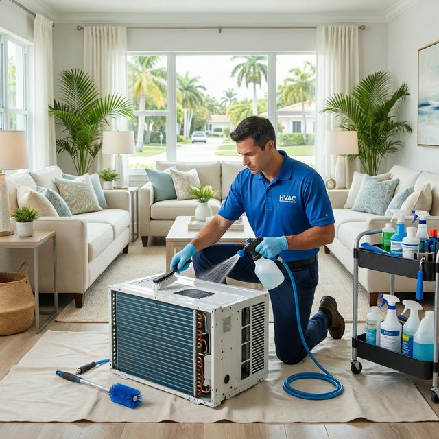 AC maintenance and deep cleaning in Miami