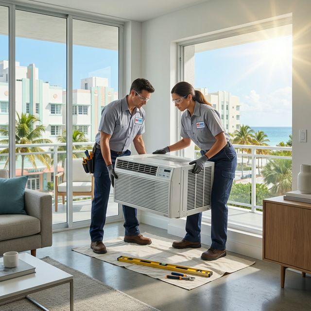 Window AC installation service in Miami